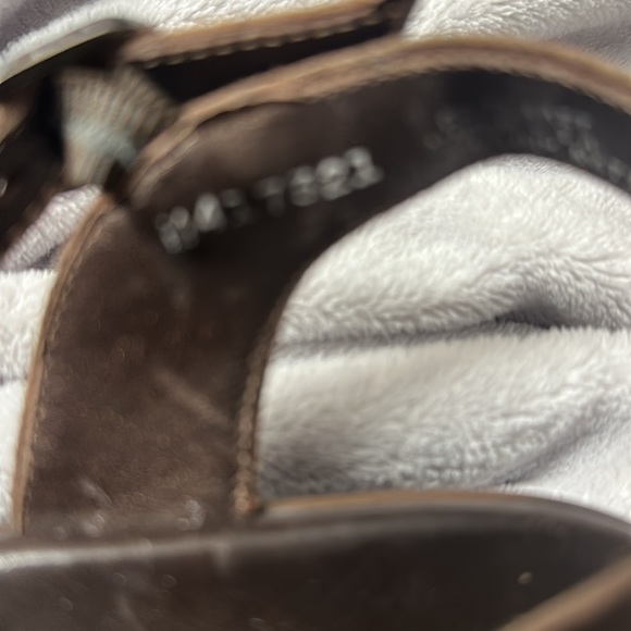 Munro gold strappy leather sandals size 6.5 W - Picture 5 of 7